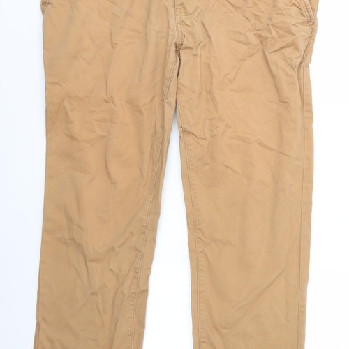 NEXT Mens Brown  Cotton Chino Trousers Size 38 in L30 in Regular