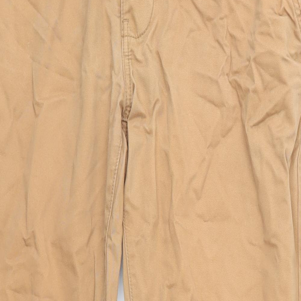 NEXT Mens Brown  Cotton Chino Trousers Size 38 in L30 in Regular