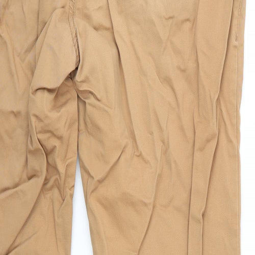 NEXT Mens Brown  Cotton Chino Trousers Size 38 in L30 in Regular
