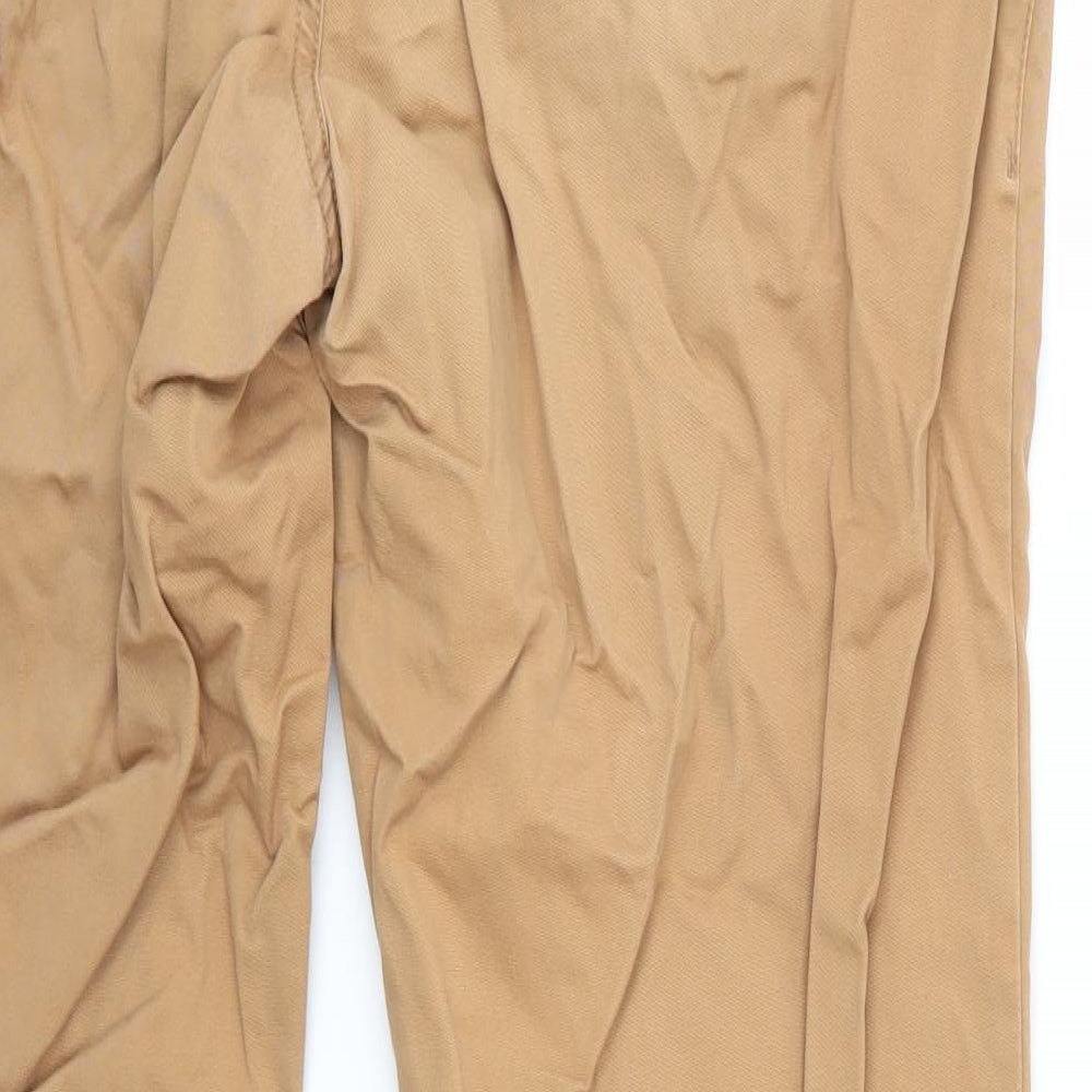 NEXT Mens Brown  Cotton Chino Trousers Size 38 in L30 in Regular