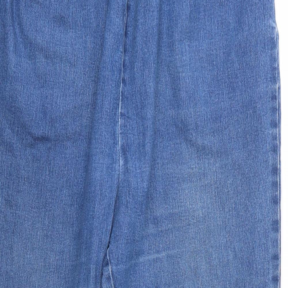 Denim Essentials Womens Blue  Cotton Straight Jeans Size 22 L26 in Regular