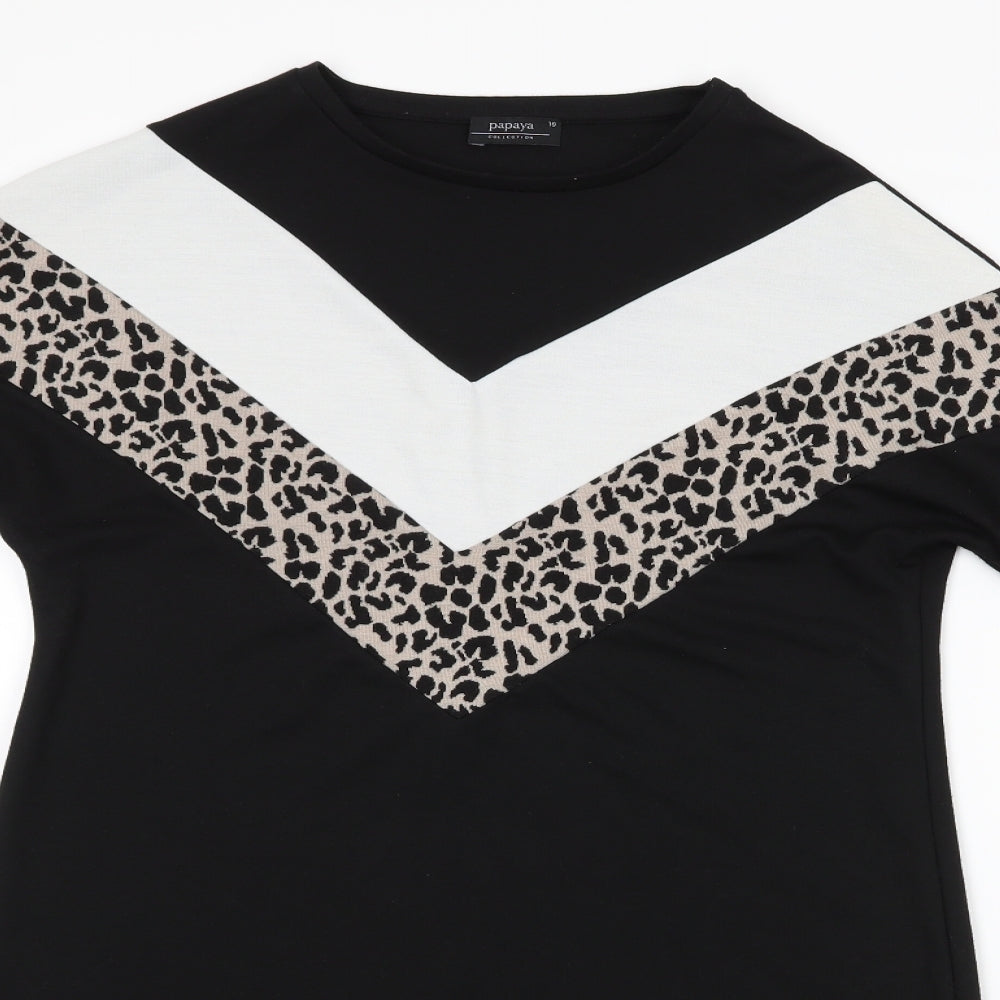 Matalan Womens Multicoloured  Cotton A-Line  Size 10  Round Neck