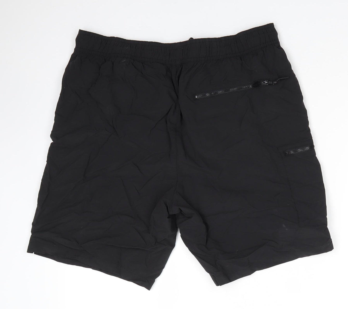 Matalan Mens Black  Nylon Sweat Shorts Size L  Regular