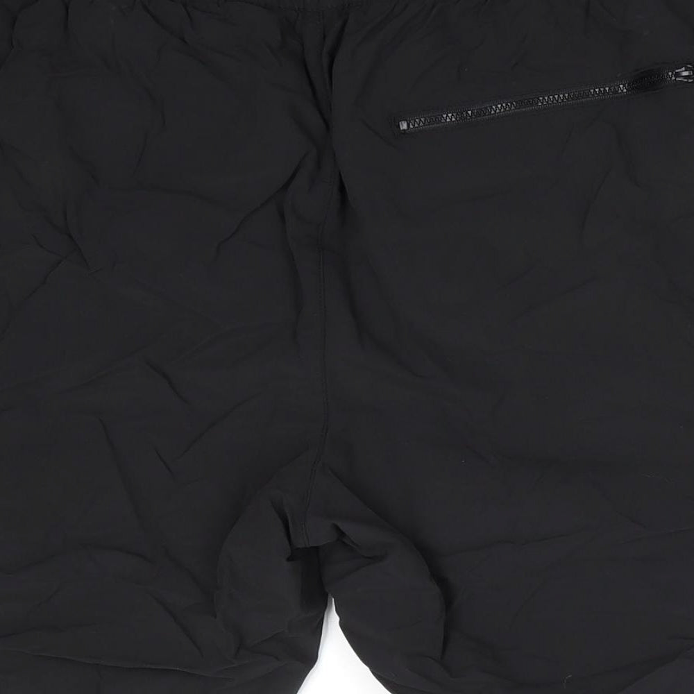 Matalan Mens Black  Nylon Sweat Shorts Size L  Regular