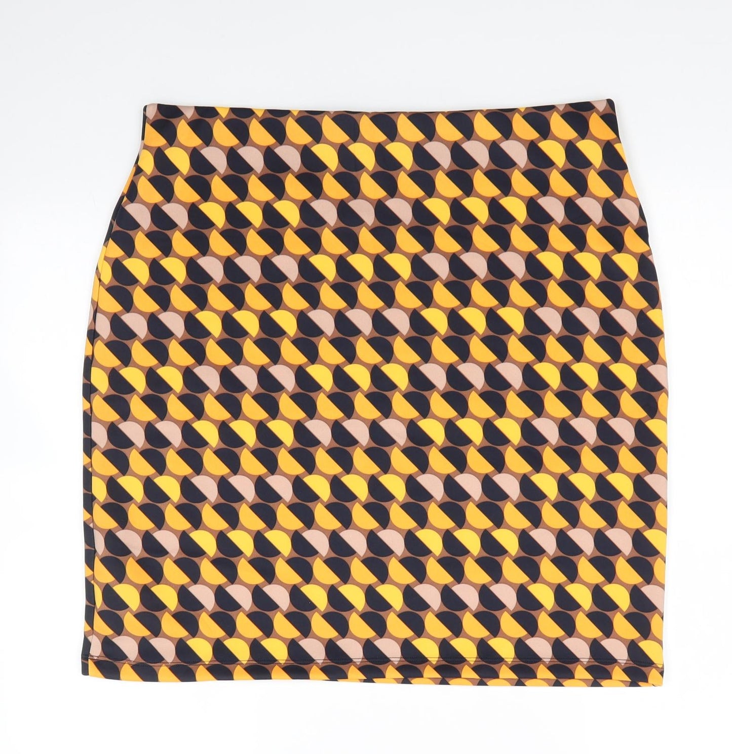 M&S Womens Multicoloured  Polyester Straight & Pencil Skirt Size 16    - Long