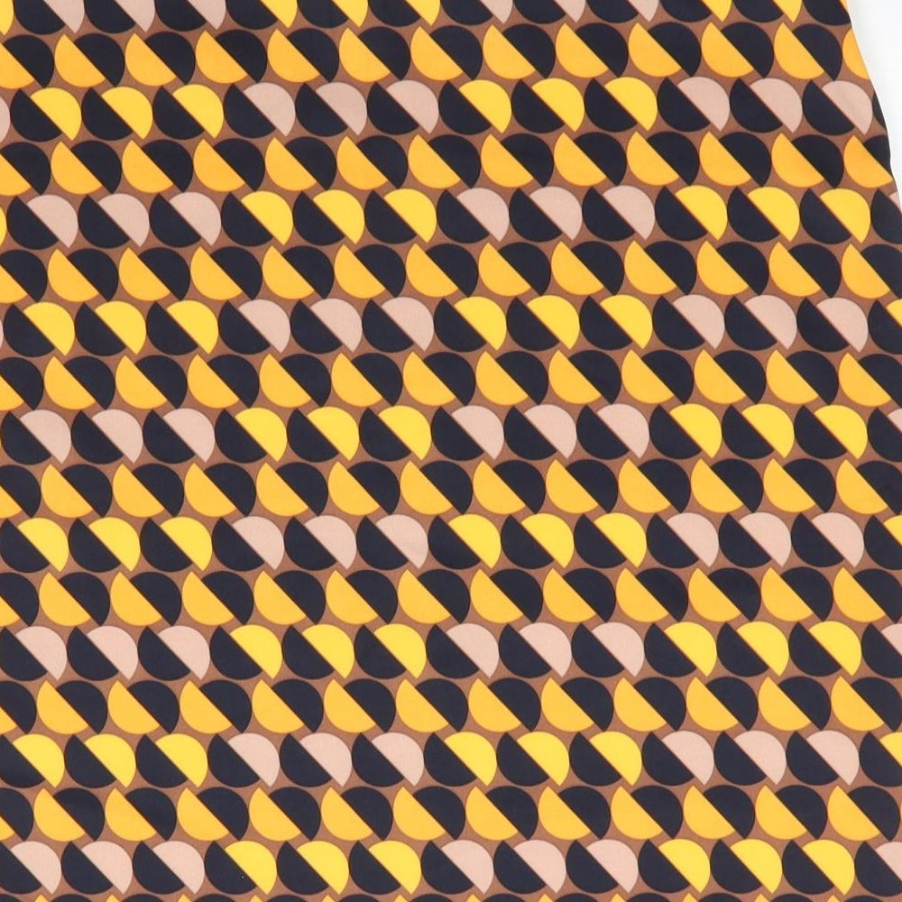 M&S Womens Multicoloured  Polyester Straight & Pencil Skirt Size 16    - Long