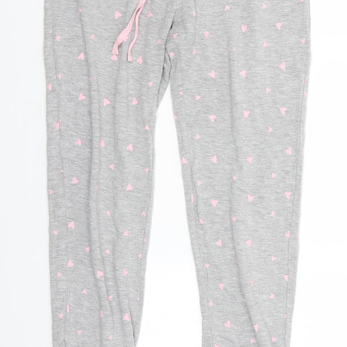 Cynthia Rowley Womens Grey Polka Dot Viscose Jogger Trousers Size XS L29 in Regular  - Sleepwear