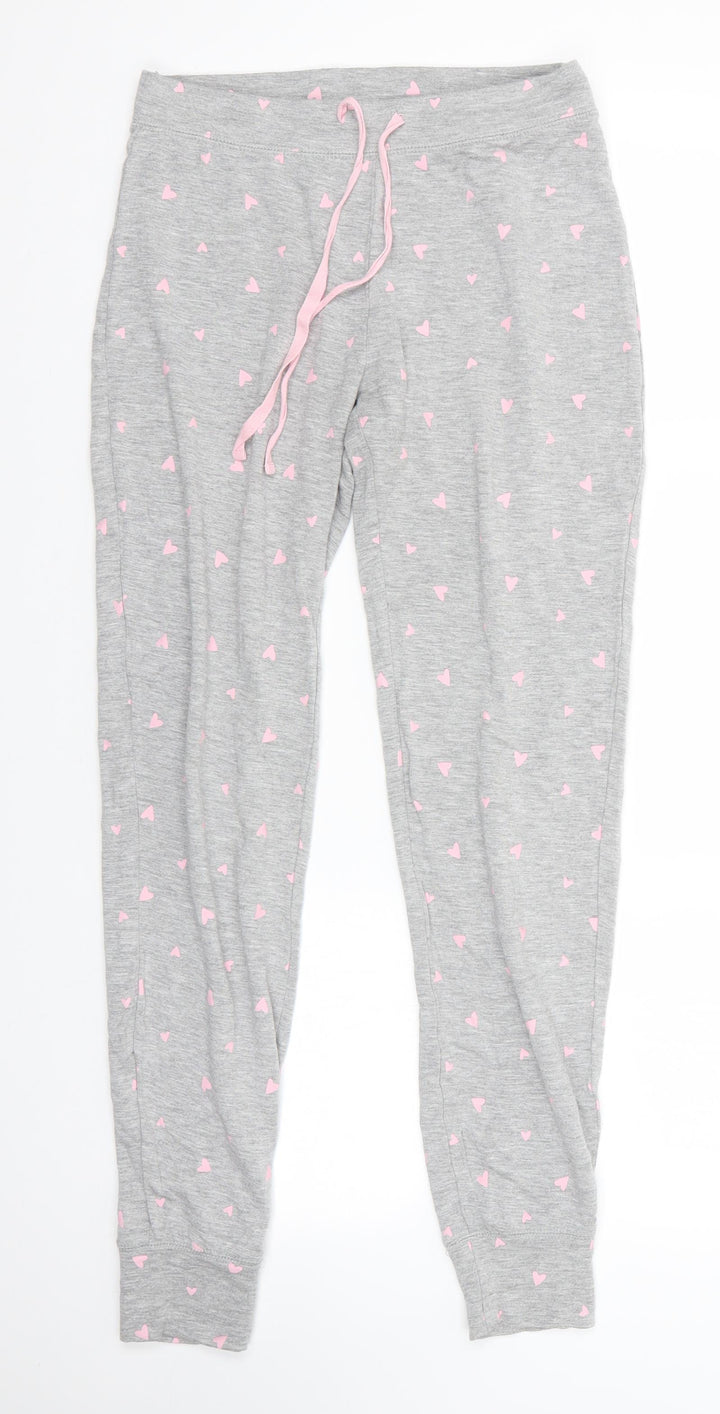 Cynthia Rowley Womens Grey Polka Dot Viscose Jogger Trousers Size XS L29 in Regular  - Sleepwear