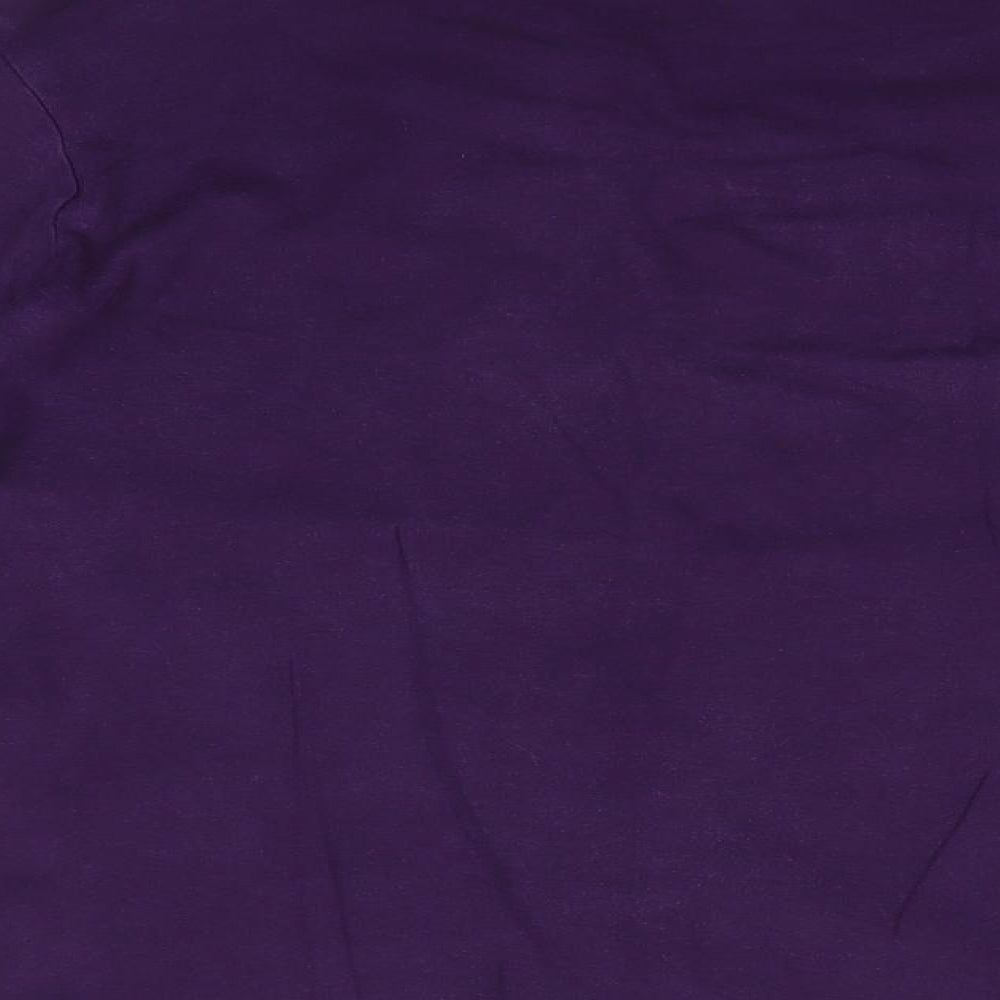 Cotton Traders Womens Purple Roll Neck  100% Cotton Pullover Jumper Size 20