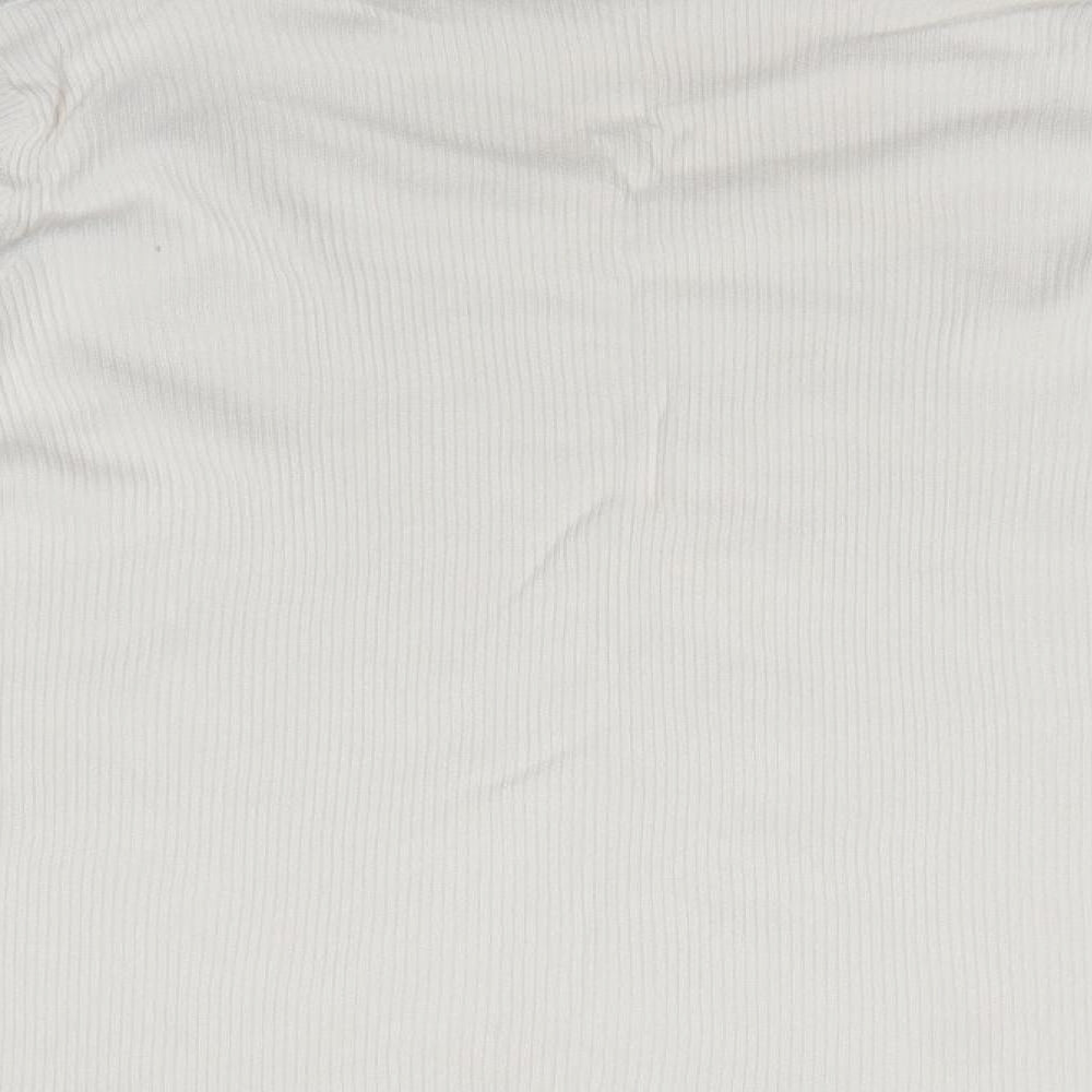 M&S Womens Ivory Roll Neck  Viscose Pullover Jumper Size 22