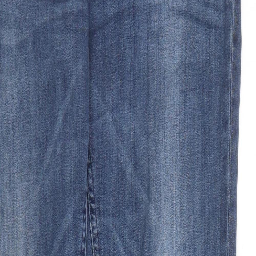 Zara Womens Blue  Cotton Skinny Jeans Size M L29 in Regular Zip