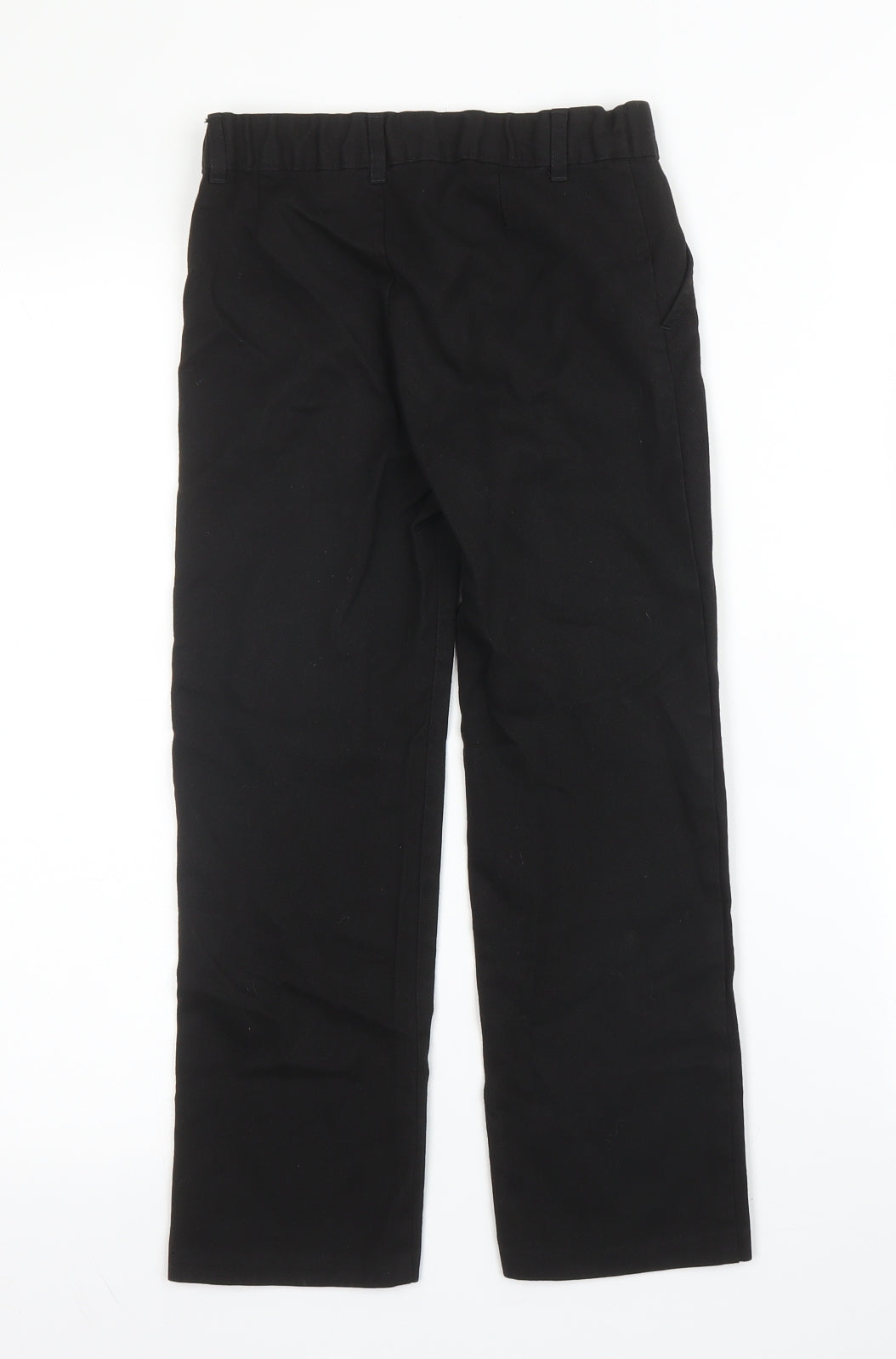 F&F Boys Black  Viscose Carpenter Trousers Size 7-8 Years L20 in Regular Zip