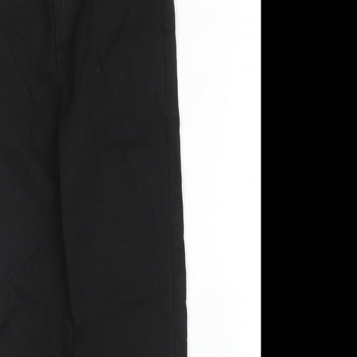 F&F Boys Black  Viscose Carpenter Trousers Size 7-8 Years L20 in Regular Zip