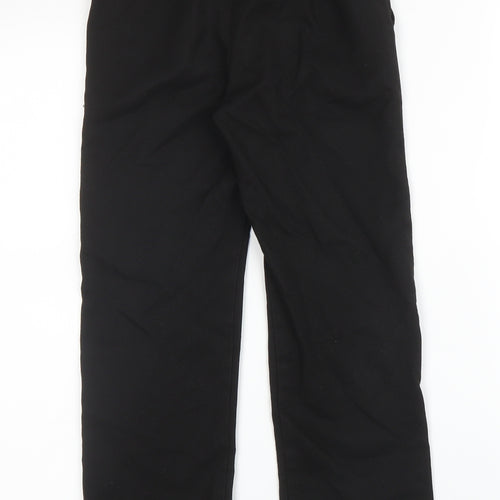F&F Boys Black  Viscose Carpenter Trousers Size 7 Years L20 in Regular Zip