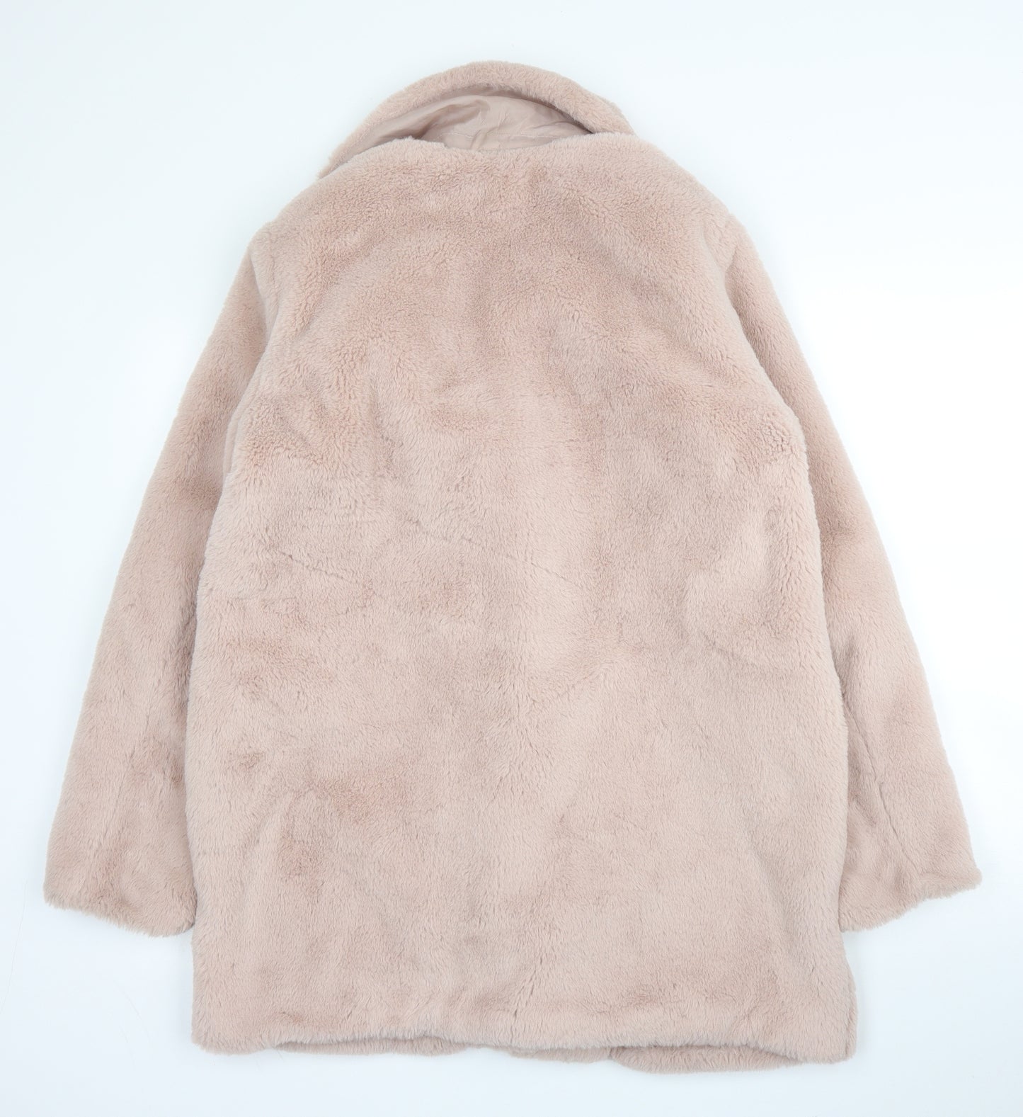 New Look Womens Pink   Overcoat Coat Size 10  Snap