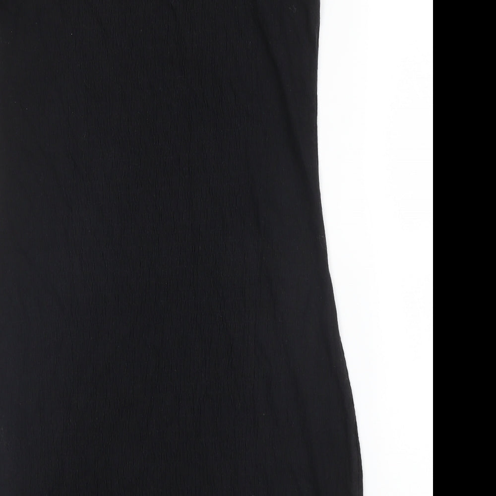 New Look Womens Black  Cotton A-Line  Size 12  Boat Neck
