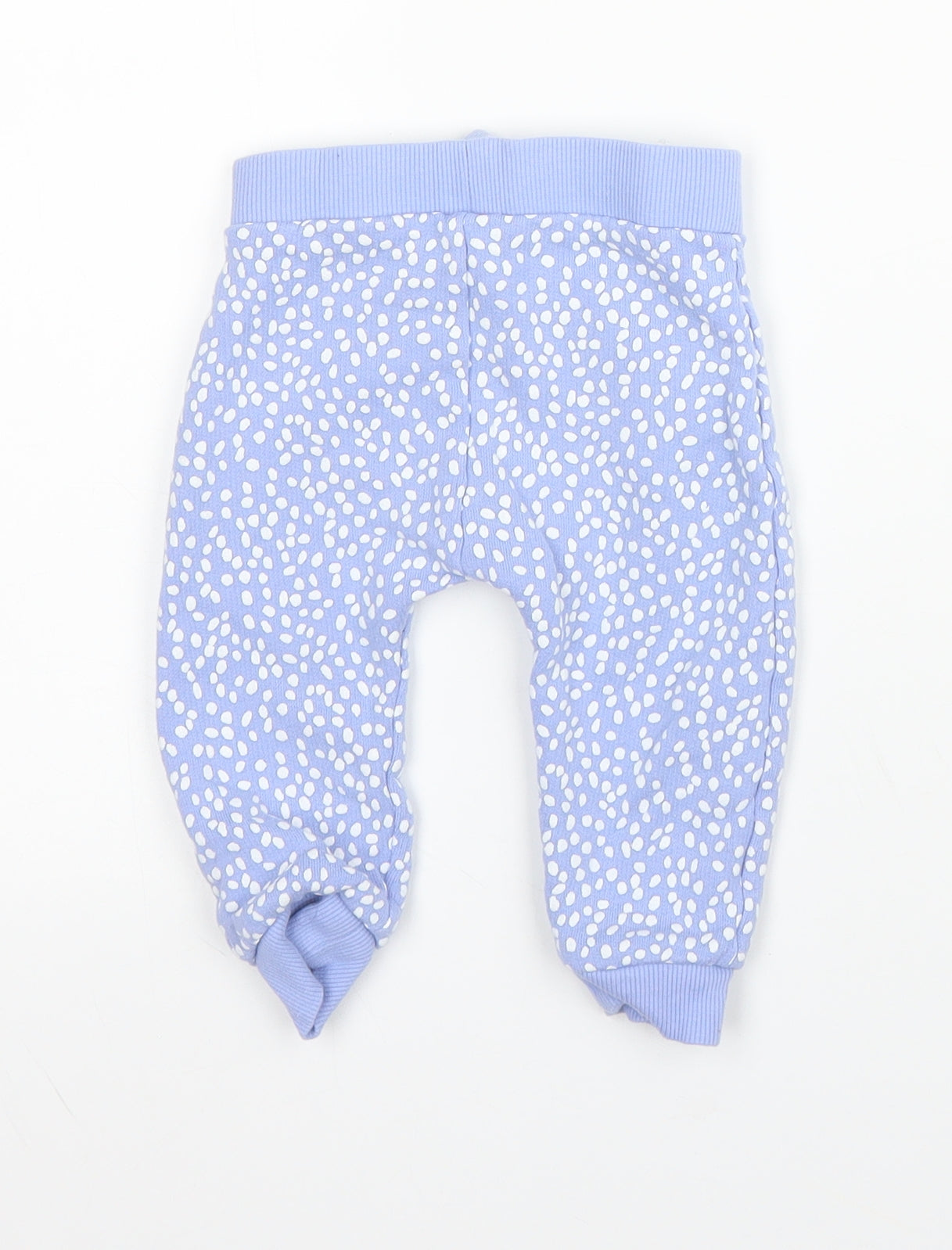 George Baby Blue  Cotton Capri Leggings Size 6-9 Months  Drawstring