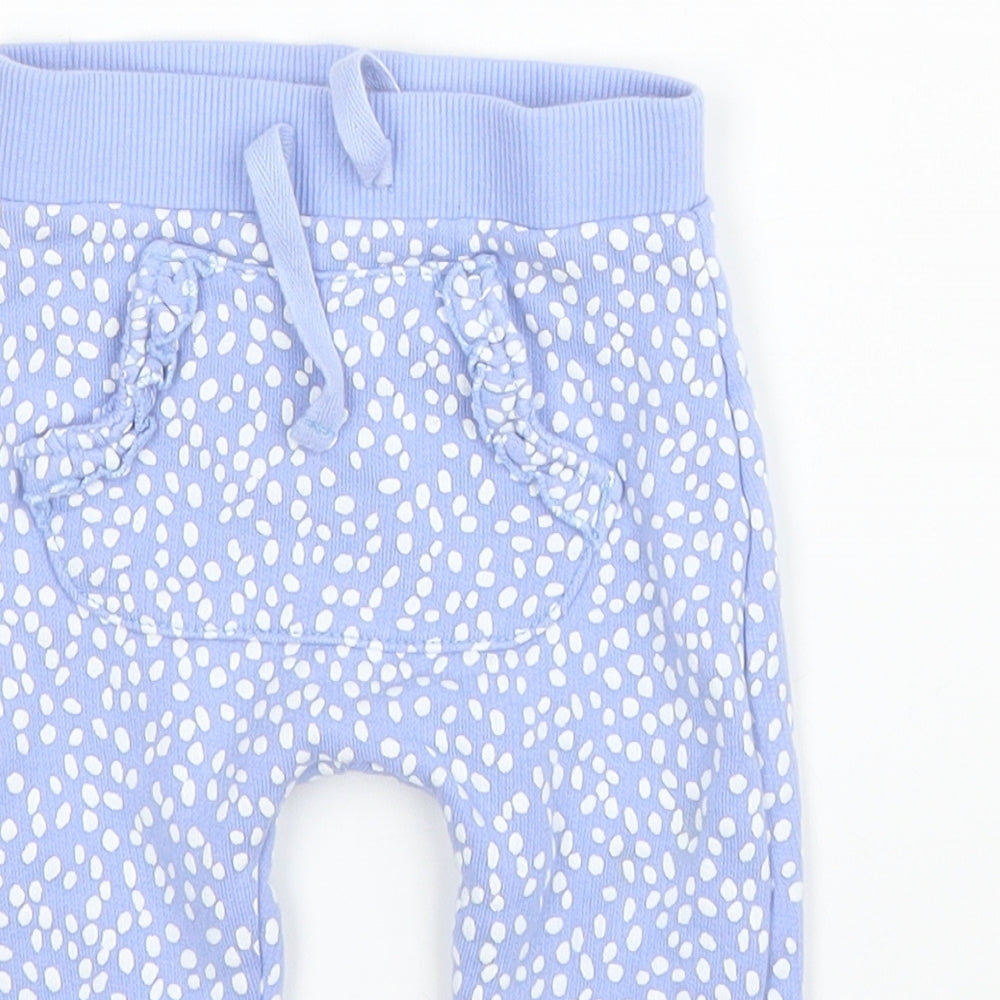 George Baby Blue  Cotton Capri Leggings Size 6-9 Months  Drawstring