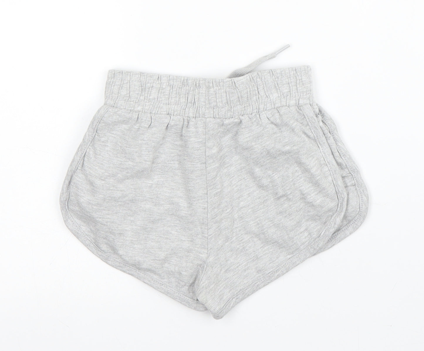 TU Girls Grey  Cotton Sweat Shorts Size 3 Years  Regular Drawstring