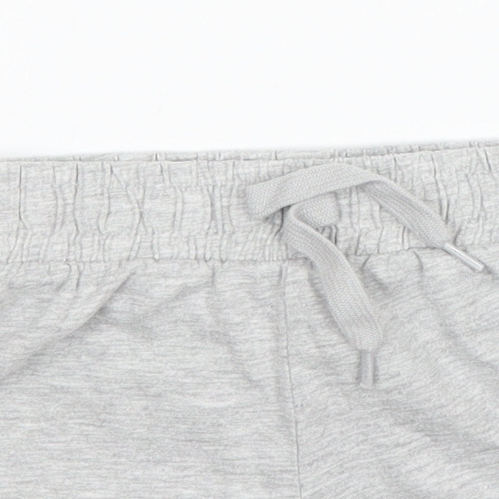 TU Girls Grey  Cotton Sweat Shorts Size 3 Years  Regular Drawstring