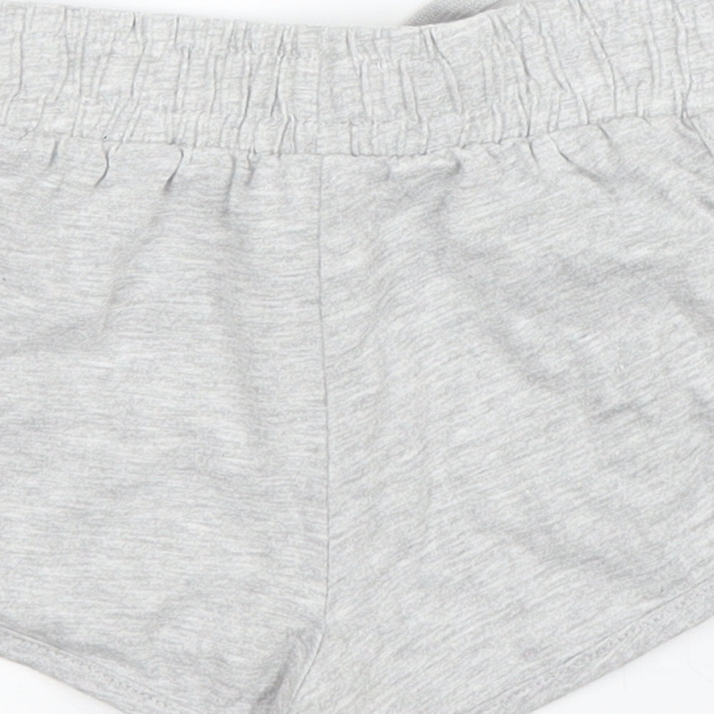 TU Girls Grey  Cotton Sweat Shorts Size 3 Years  Regular Drawstring