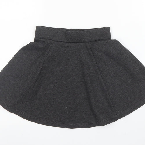 George Girls Grey  Viscose A-Line Skirt Size 3 Years  Regular