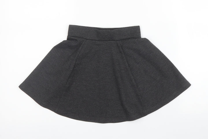 George Girls Grey  Viscose A-Line Skirt Size 3 Years  Regular