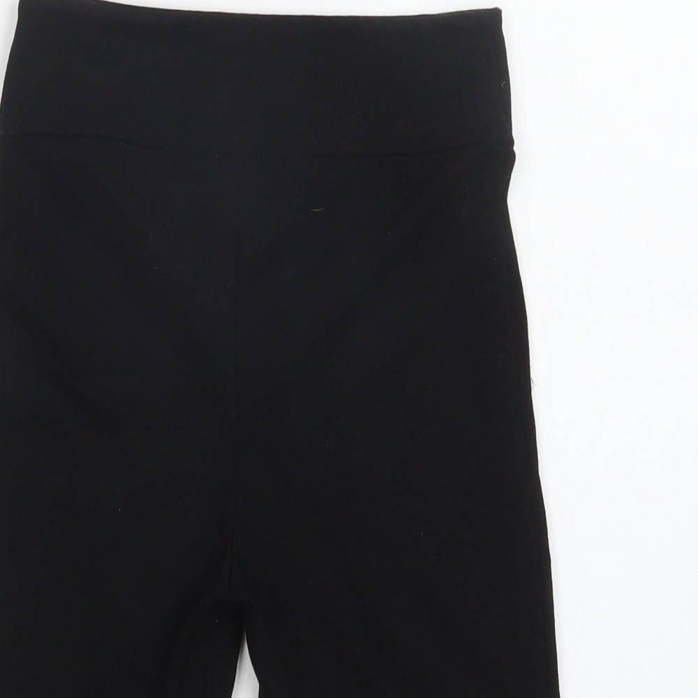 River Island Womens Black  Cotton Compression Shorts Size 8 L7 in Regular