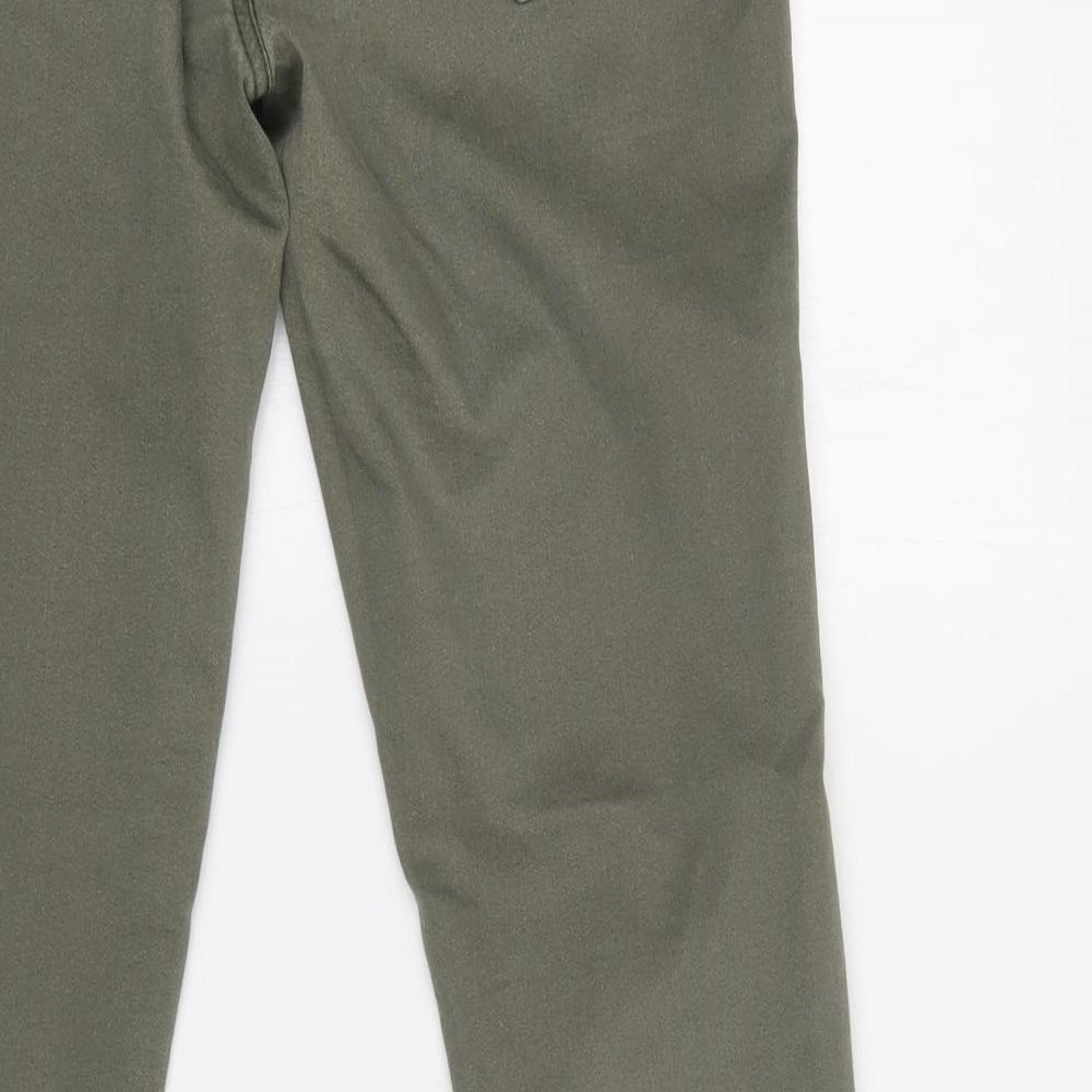 Primark Womens Green  Cotton Skinny Jeans Size 10 L30 in Regular Button