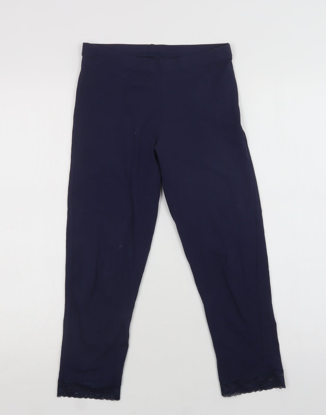 George Womens Blue  Cotton  Pyjama Pants Size 14   - Lace Detail