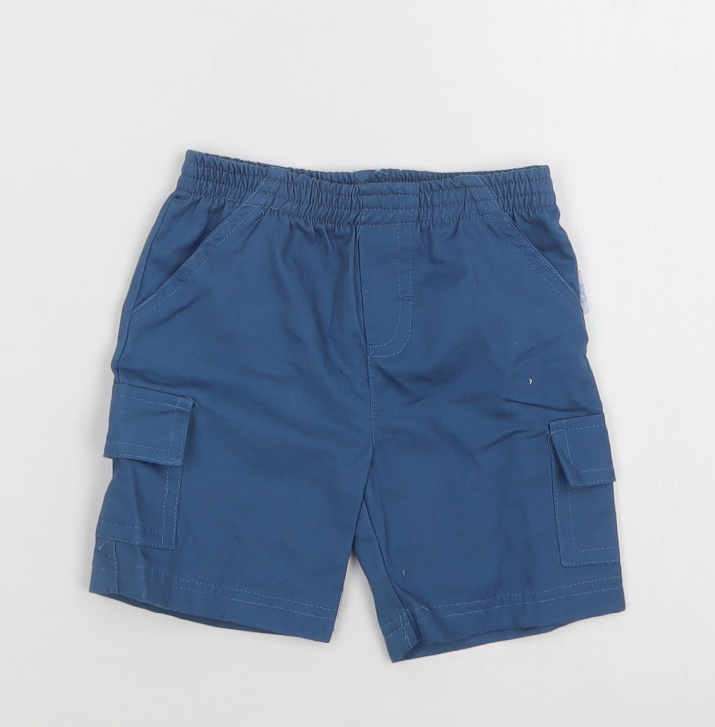 Mini Chic Baby Blue  Cotton Cropped Trousers Size 3-6 Months