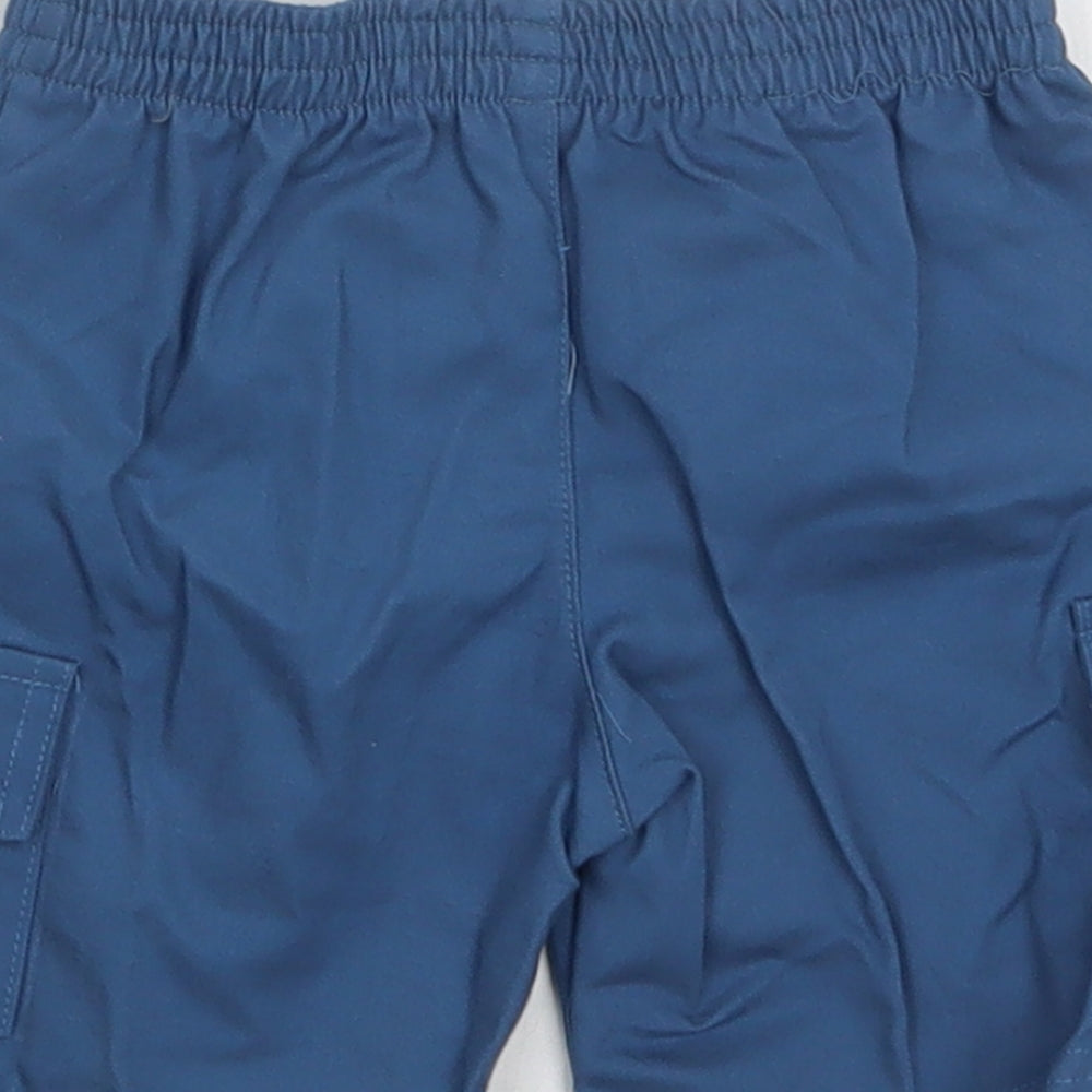Mini Chic Baby Blue  Cotton Cropped Trousers Size 3-6 Months
