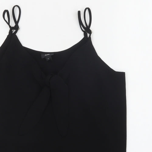 River Island Womens Black  Polyester Camisole Blouse Size 6 V-Neck