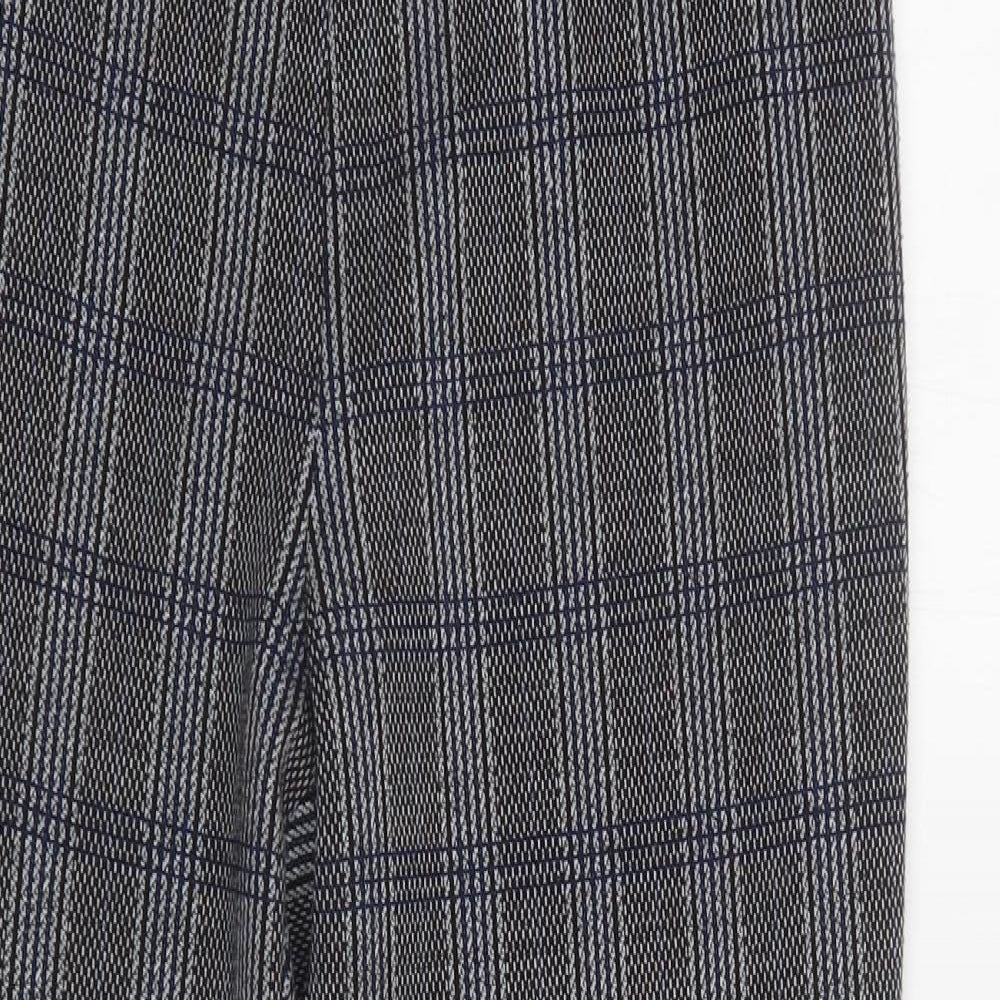 Papaya Womens Green Check  Jegging Trousers Size 12 L27 in Regular
