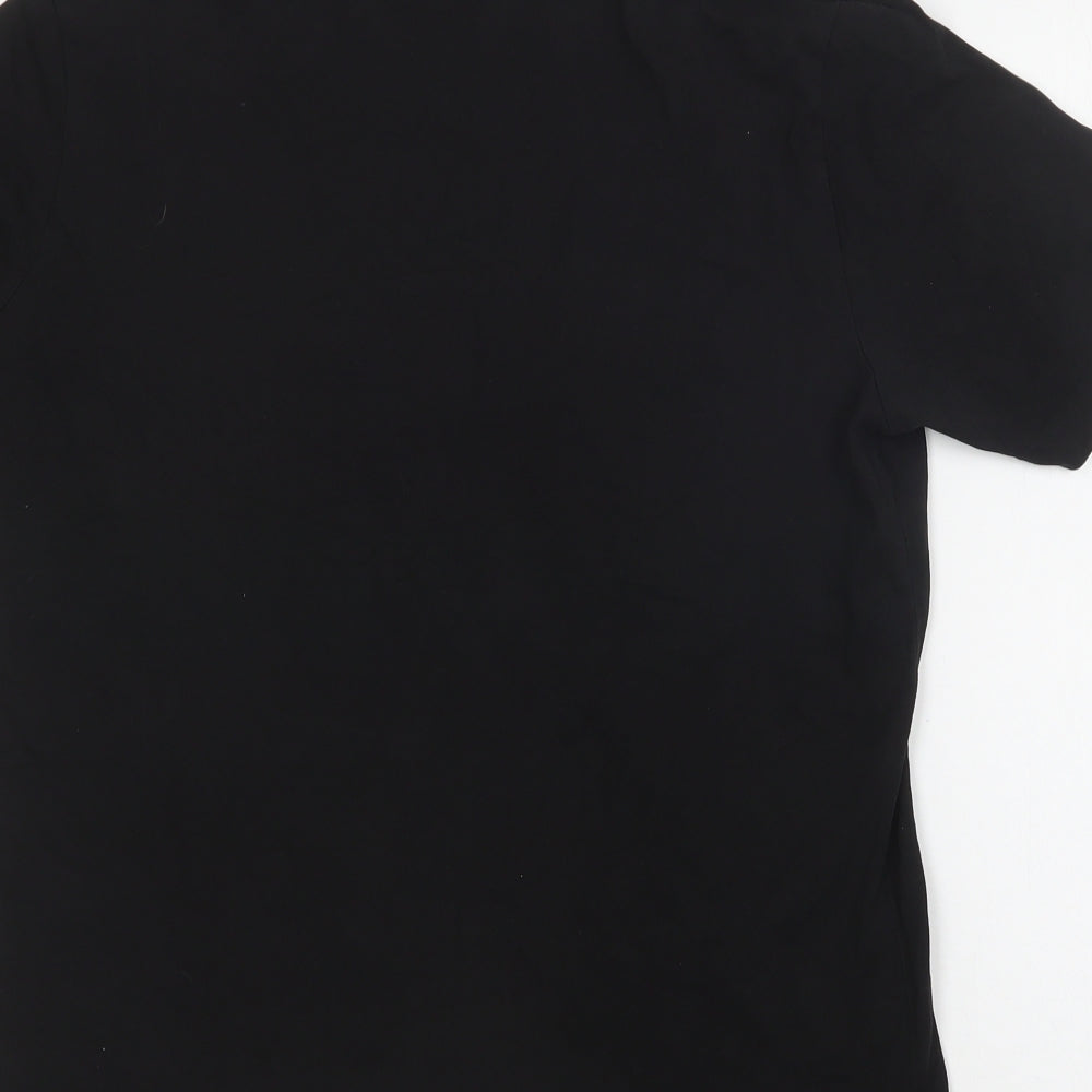 PUMA Mens Black  Cotton  T-Shirt Size M Crew Neck