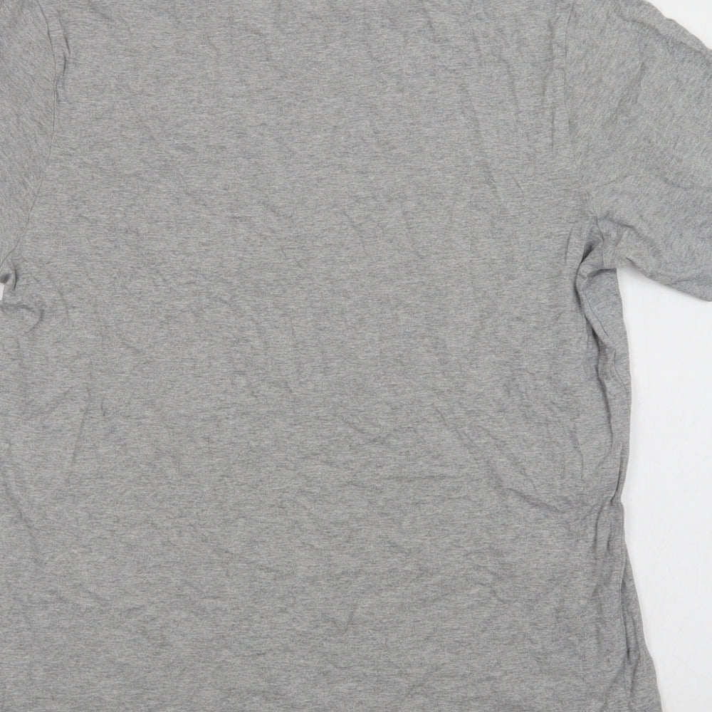 Nike Mens Grey  Cotton  T-Shirt Size M Crew Neck
