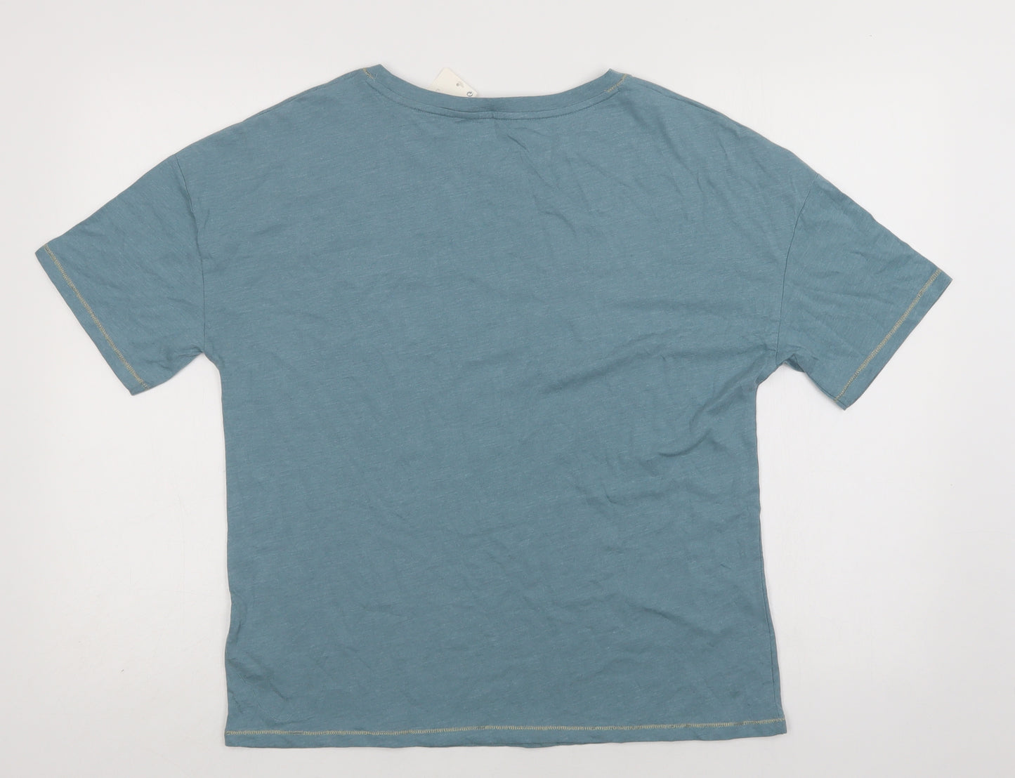 M&S Womens Green  Cotton Top Pyjama Top Size 14   - Coffee Club