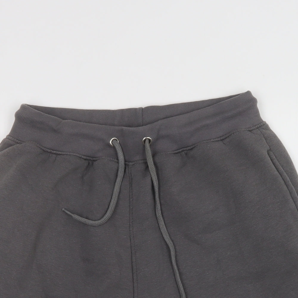 Preworn Mens Grey  Cotton Sweat Shorts Size M L10 in Regular Drawstring
