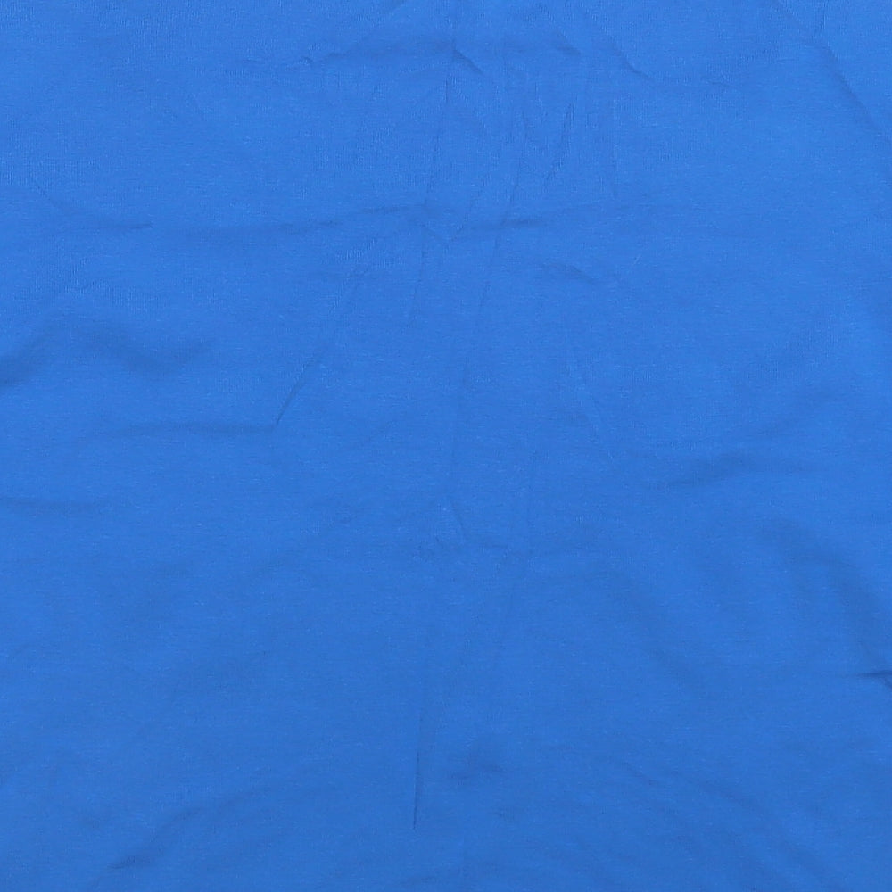 M&S Womens Blue  Cotton Basic T-Shirt Size 18 Crew Neck