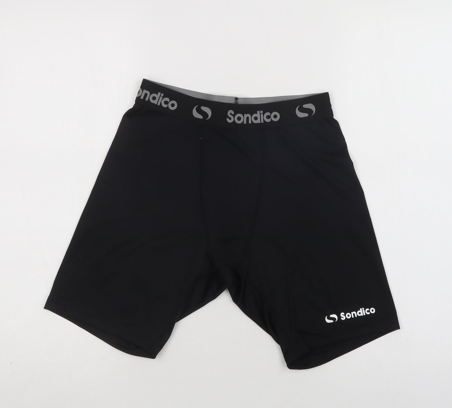 Sondico Mens Black  Polyester Sweat Shorts Size L L8 in Regular