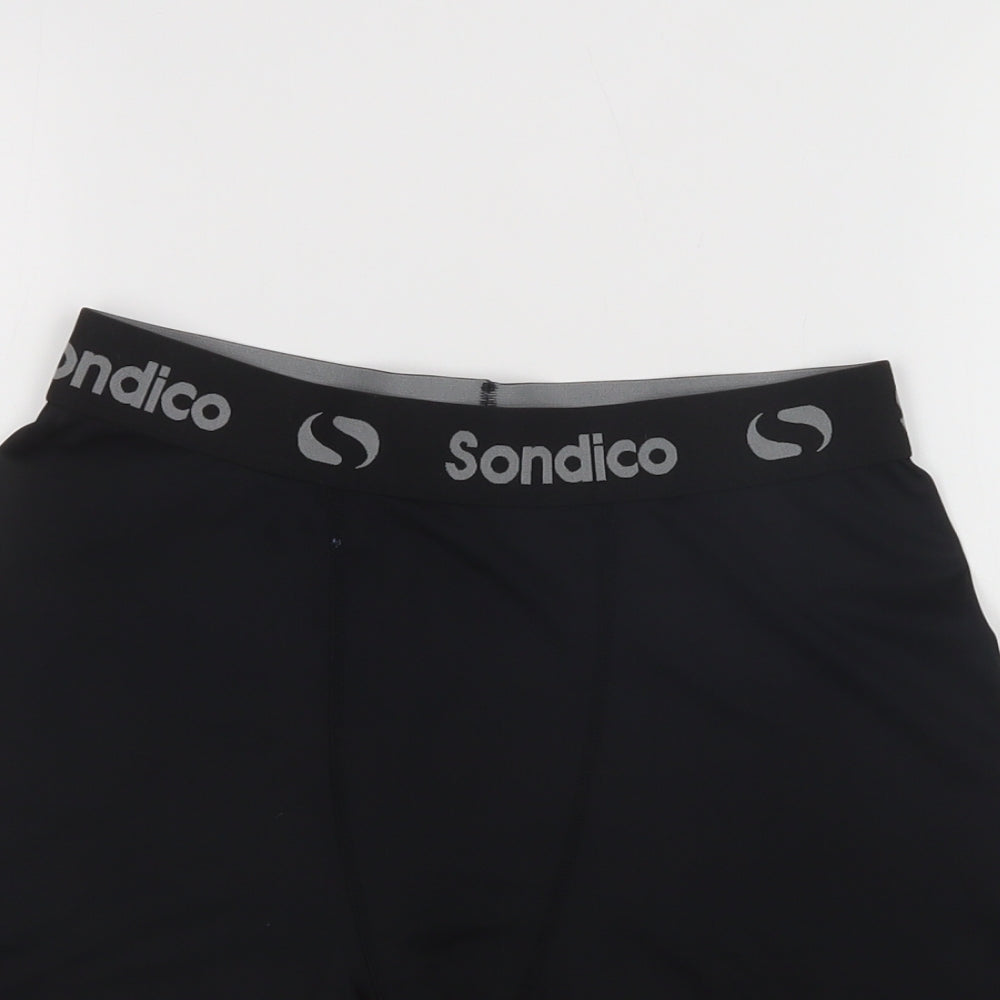 Sondico Mens Black  Polyester Sweat Shorts Size L L8 in Regular