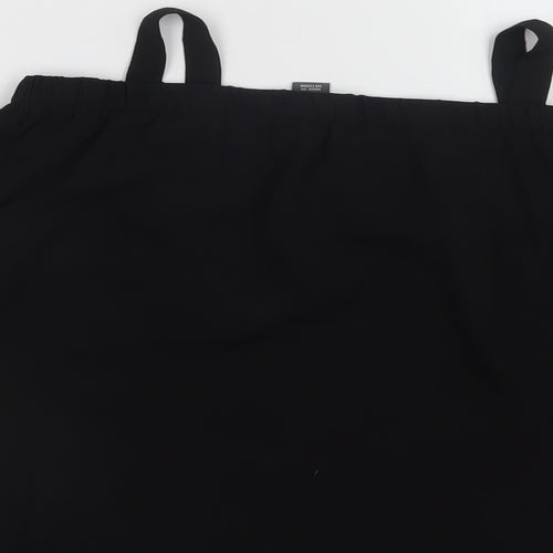 Primark Girls Black  Polyester Basic Blouse Size 9-10 Years Off the Shoulder
