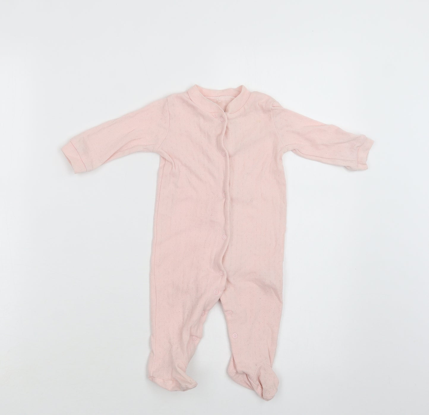 Chick Pea Baby Pink  Cotton Babygrow One-Piece Size 3-6 Months  Snap