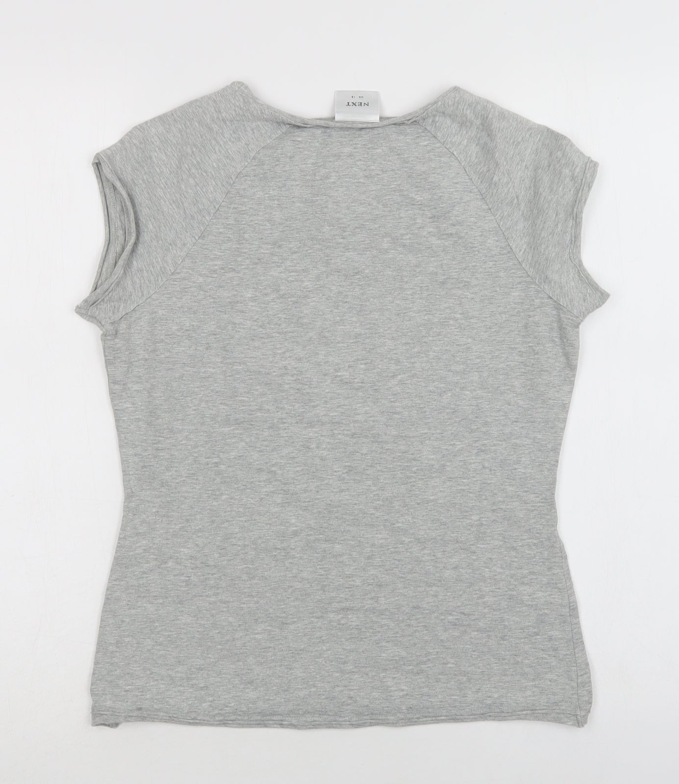 NEXT Womens Grey   Basic T-Shirt Size 12 Crew Neck