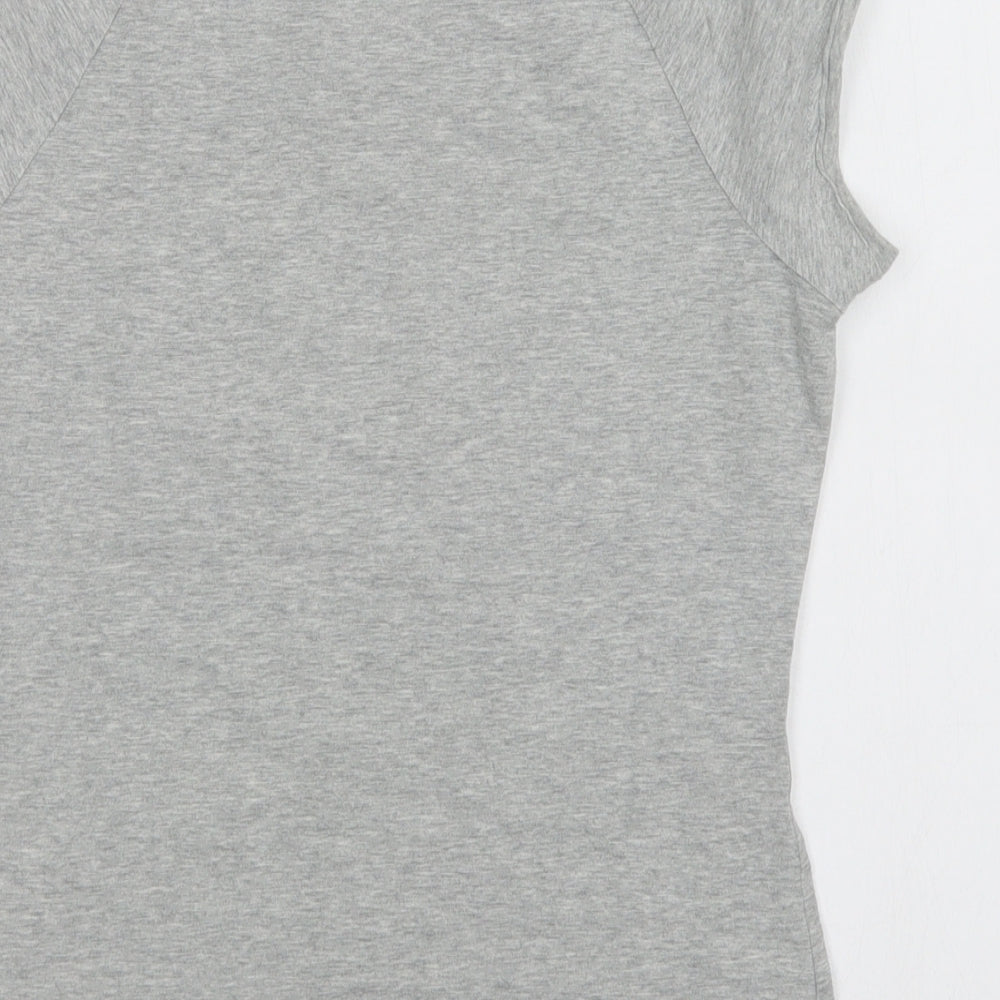NEXT Womens Grey   Basic T-Shirt Size 12 Crew Neck