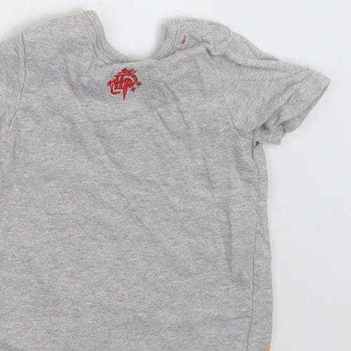 George Baby Green  Cotton Basic T-Shirt Size 6-9 Months Crew Neck Snap - Harry Potter