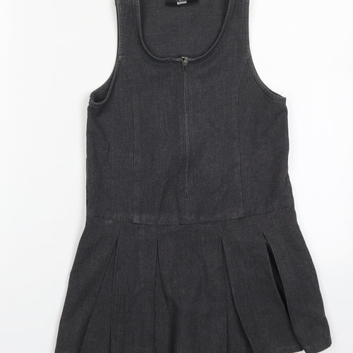 NEXT Girls Grey  Polyester A-Line  Size 5 Years  Round Neck Zip