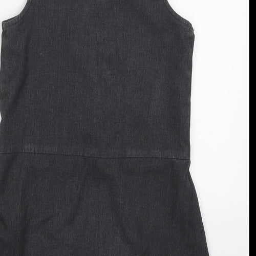 NEXT Girls Grey  Polyester A-Line  Size 5 Years  Round Neck Zip