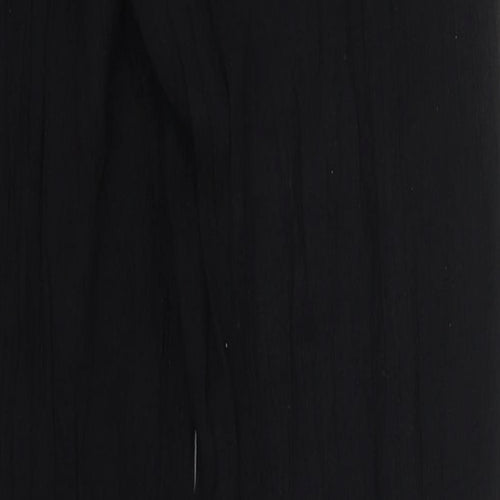 Amiani Womens Black  Polyester Trousers  Size 25 in L29 in Regular Drawstring