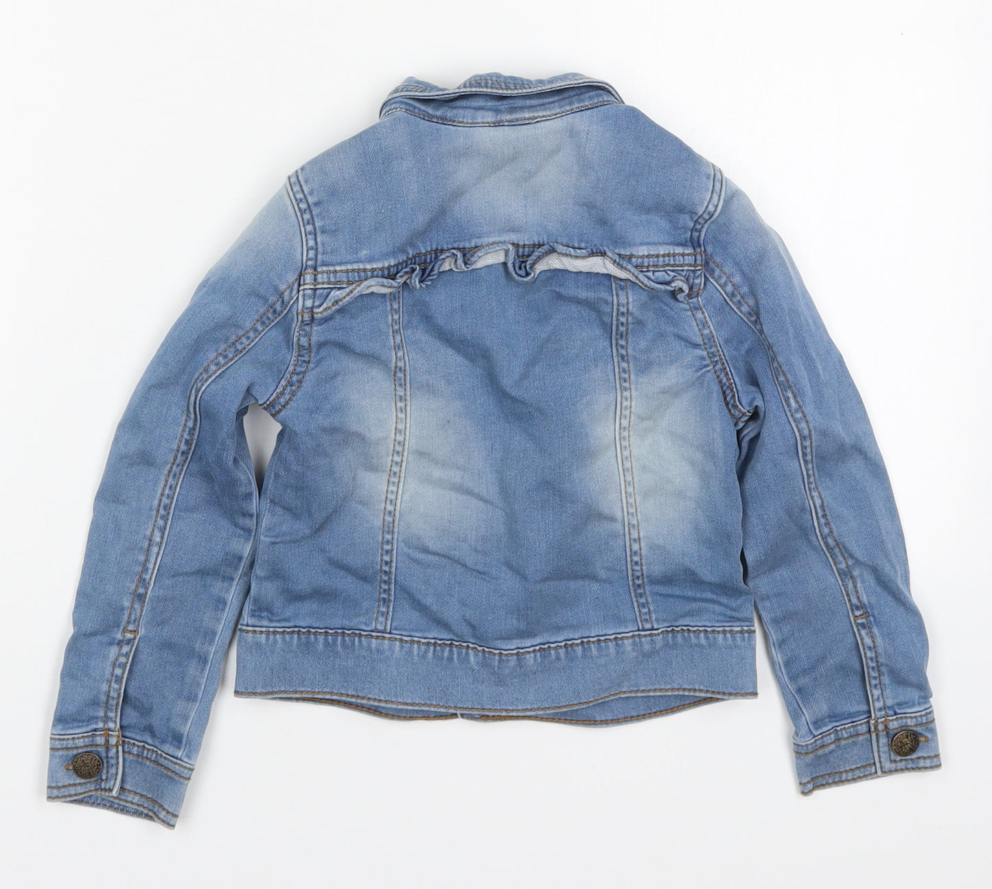 Mini Club Girls Blue   Jacket  Size 4-5 Years  Button